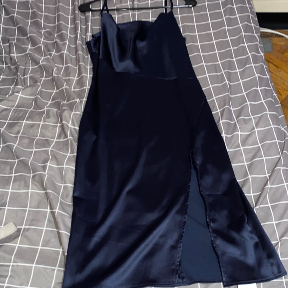 Elegant Navy Blue Women's Dress
